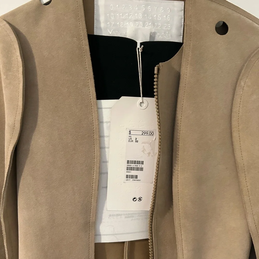 Maison Martin Margiela Beige Pattern Cut Jacket - Picture 9 of 13